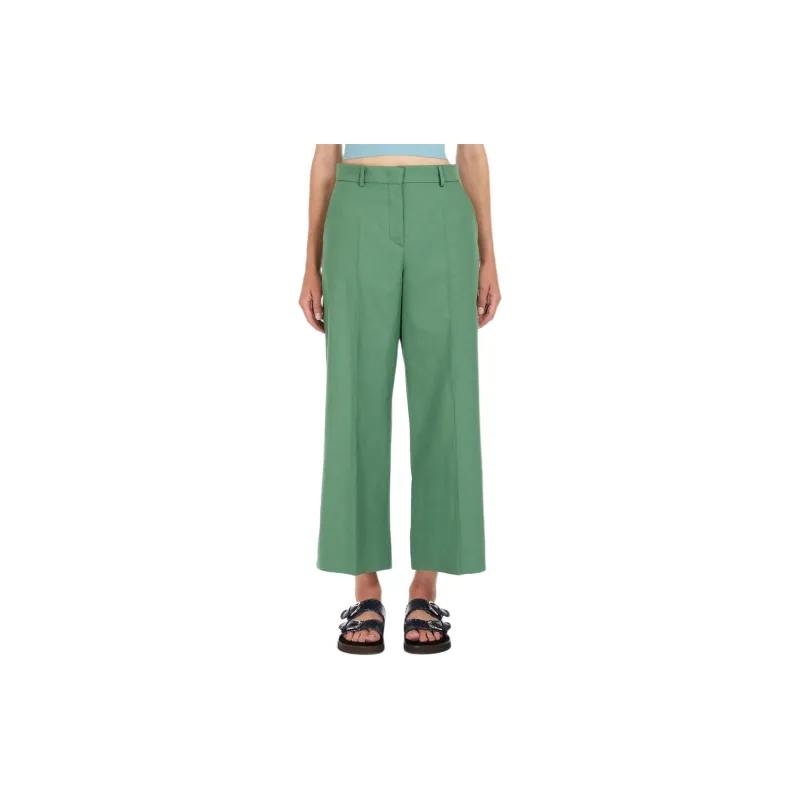 WEEKEND MaxMara Wide Leg Cropped Trousers-3