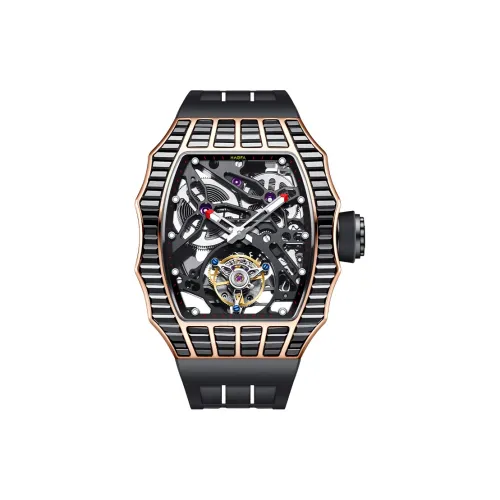 HaofaTourbillon 2310 Automatic Mechanical Movement Watch Men's Watches Cut Out Dial