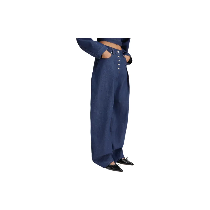 Jacquemus Wide Curved Jeans-3