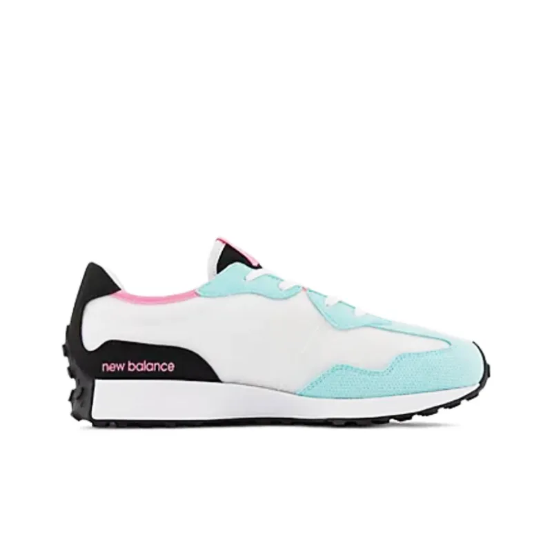 New Balance NB 327 Low Top Kids' Running Shoes Green White Black Teenagers-1
