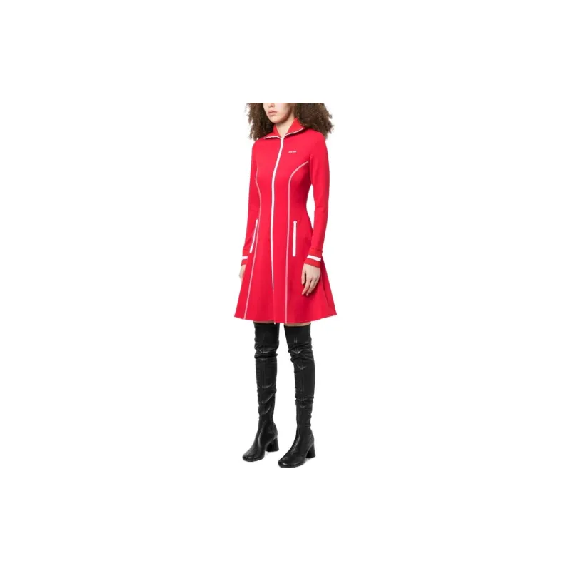 PALM ANGELS Long-Sleeved Dresses Women's Red-3