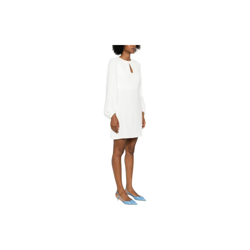 PAROSH SS24 Long Sleeved Dress Women's White-3
