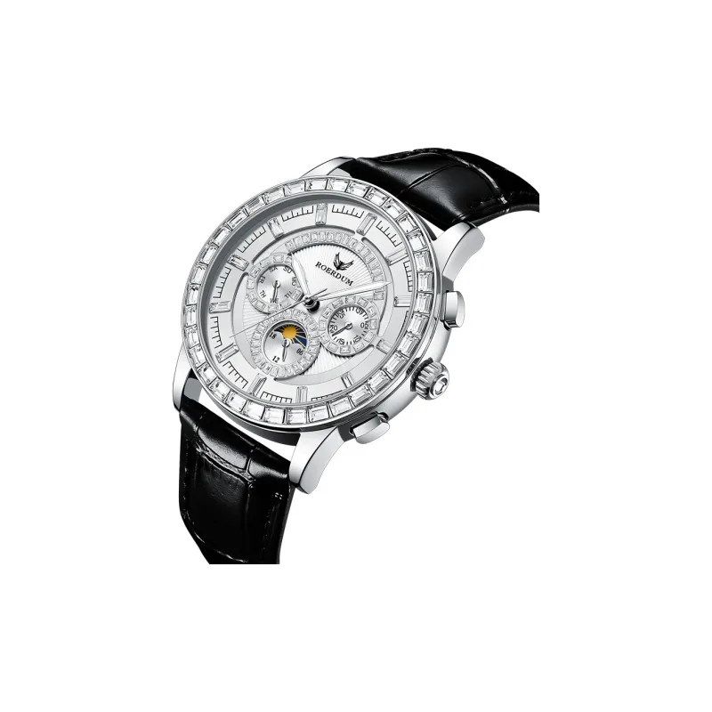 ROERDUM Super Master Collection Cool Play Mechanical Movement Watch Men's Watches White Dial-2
