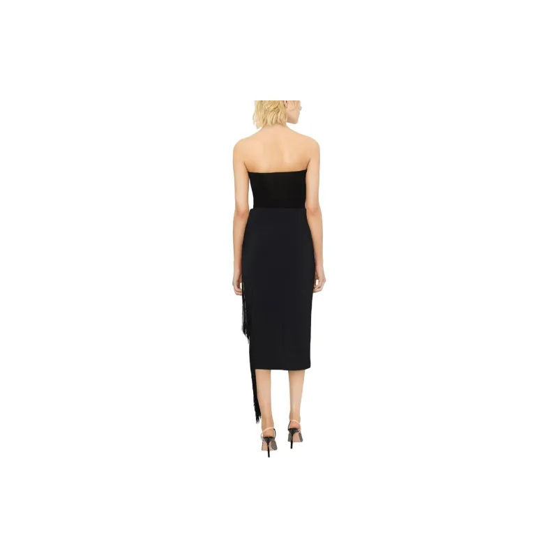 PINKO Fringe-trim Pencil Skirt-2