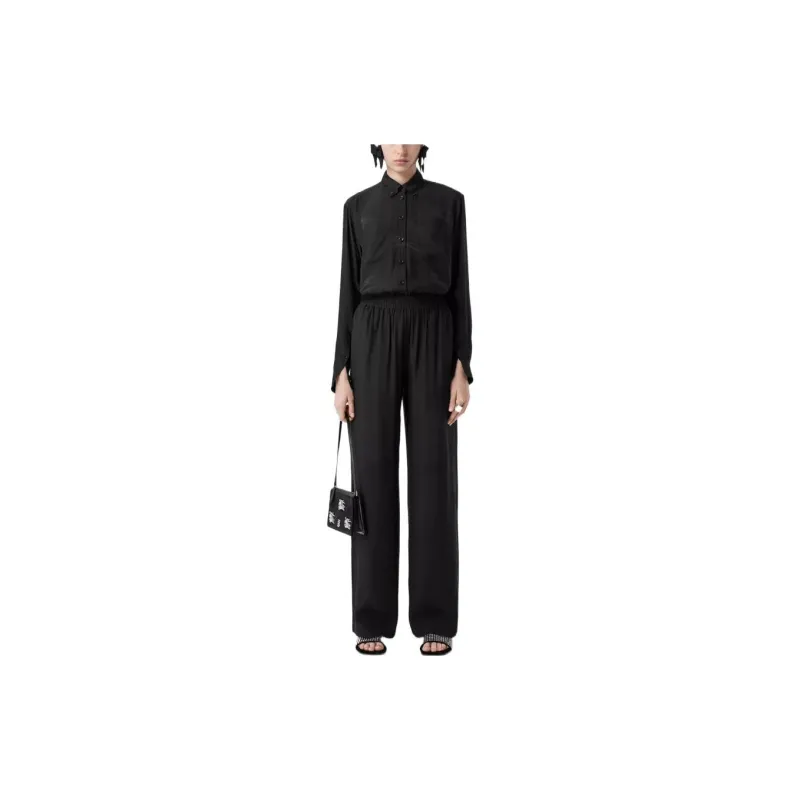 Burberry Logo Pattern Shirt 'Black'-1