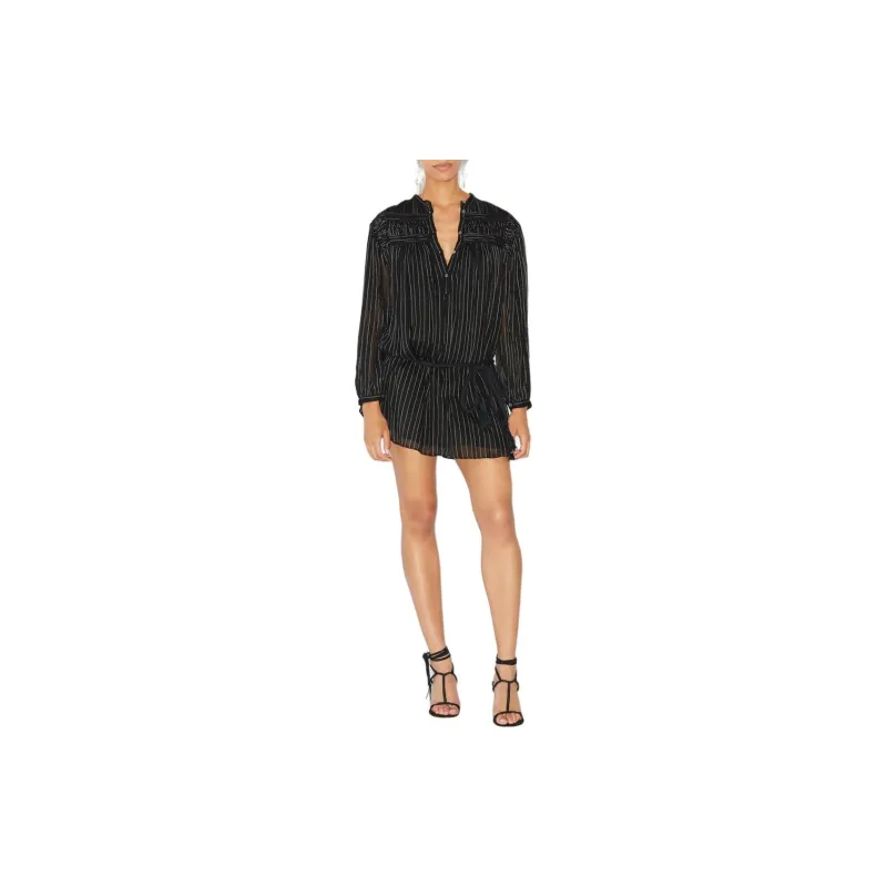 ISABEL MARANT ETOILE Leozi Striped Voile Mini Dress-1