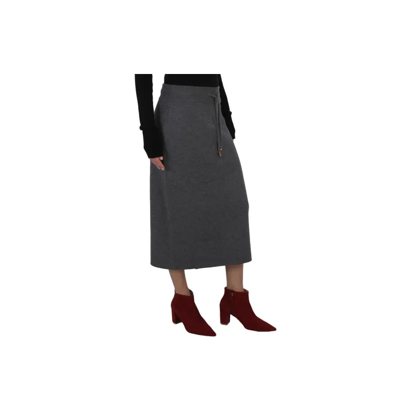 Burberry Casual Long Skirts Women's Gray-4