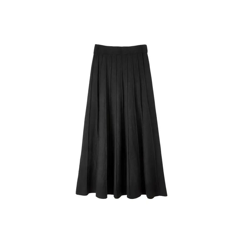 SENTUBILA Long Skirt Women's Classic Black-7