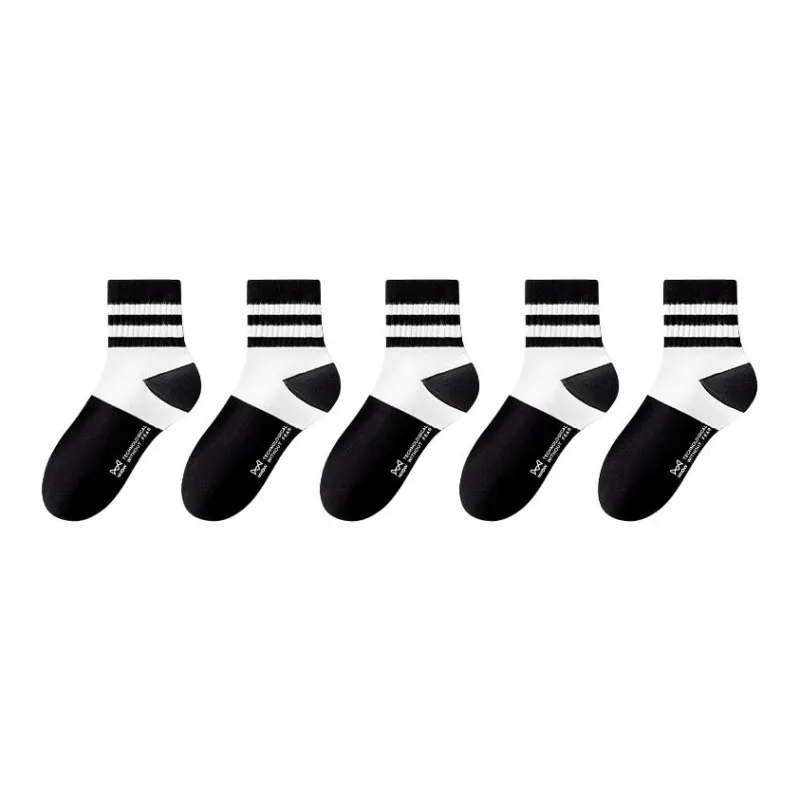 MIIOW Mid Calf Socks Unisex 5 Pack-8
