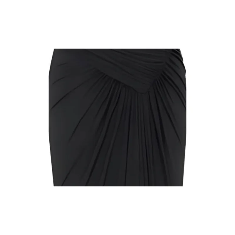 SAINT LAURENT Draped Pencil Miniskirt-3