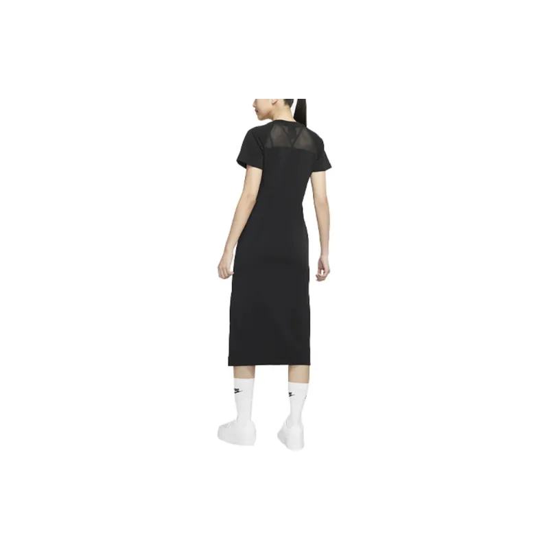 Nike Short Sleeved Dresses Women's Black-3