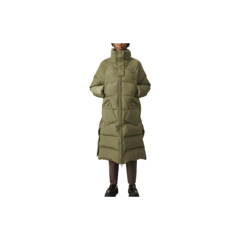 GANNI Puffer Jacket Women's Purple Olive-1