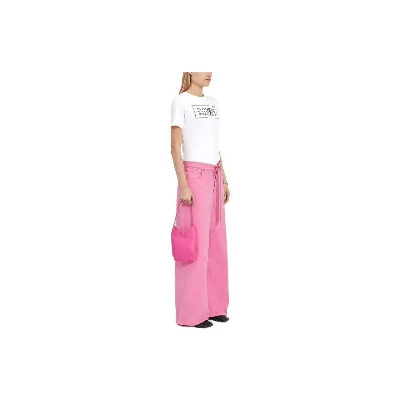 MM6 Maison Margiela FW24 Jeans Women's Pink-3