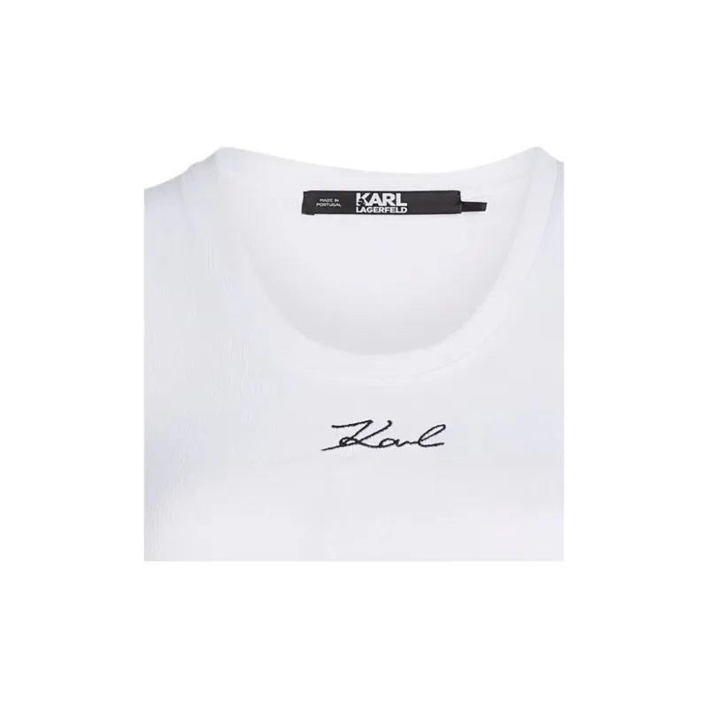 KARL LAGERFELD / Karl Lagerfeld Jeans Ribbed Tank Top-3