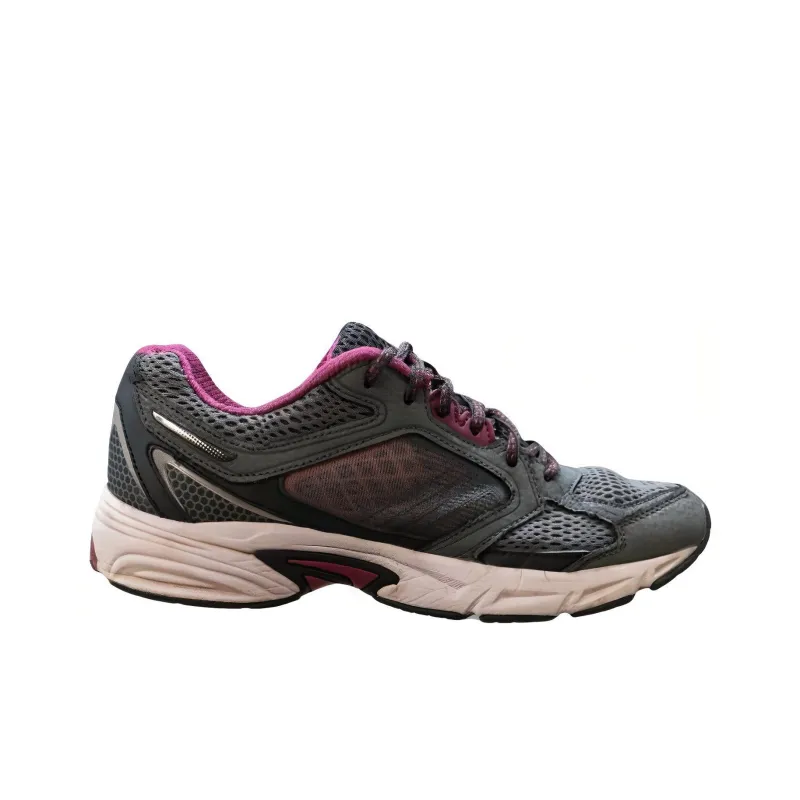 FILA Windshift 15 Cushioning Wear Resistant Low Top Running Shoes Women's Gray Red-1