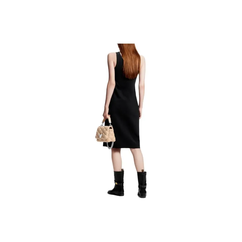 LOUIS VUITTON SS24 Sleeveless Dress Women's Black-2