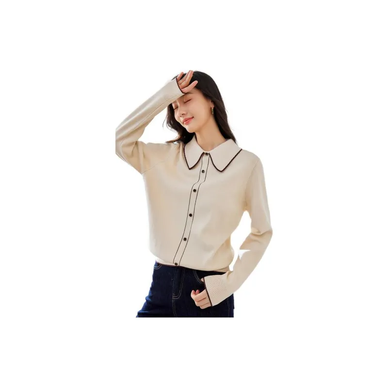 VIMLY Knitwear Women's Apricot-2