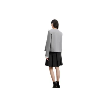 TKY SHOP Business Suit Women's Gray Blue