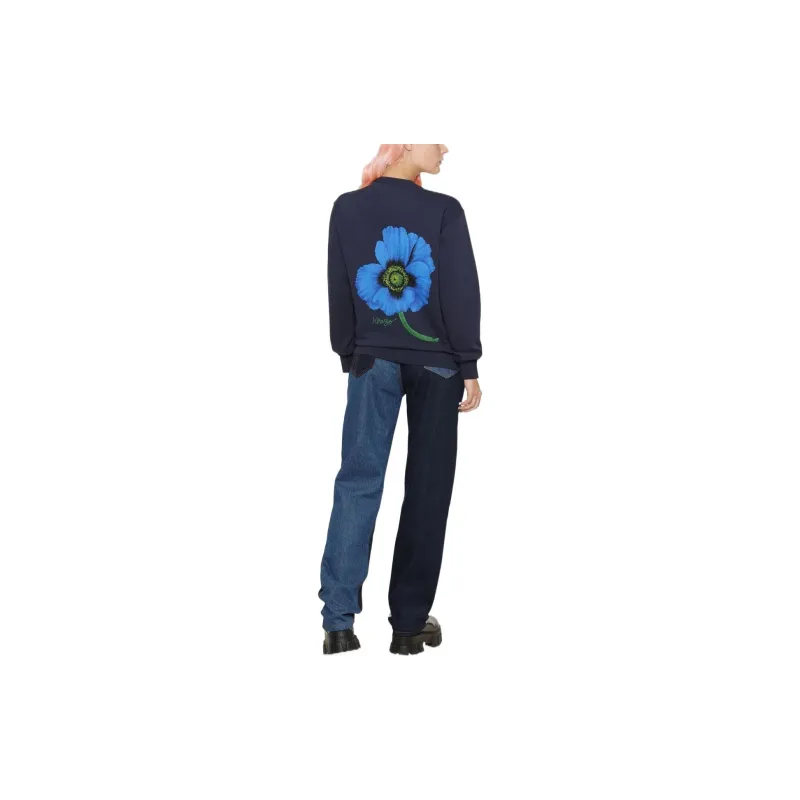 KENZO Poppy print Cotton Sweatshirt-3