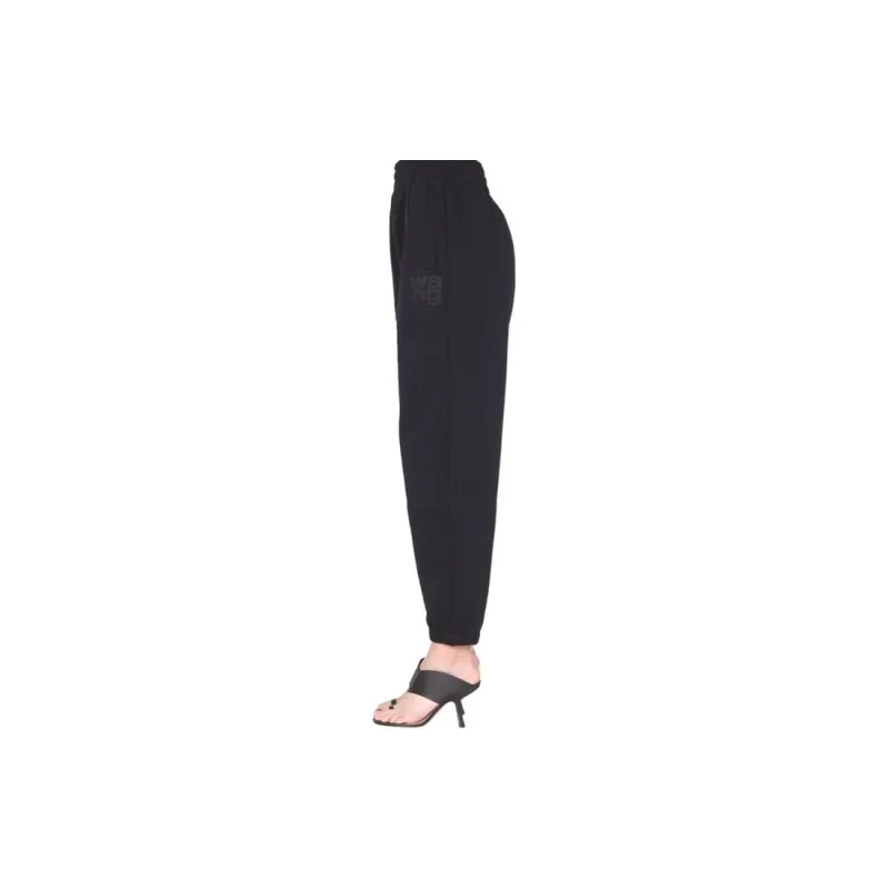 Alexander Wang Logo print Tapered Track Pants-3