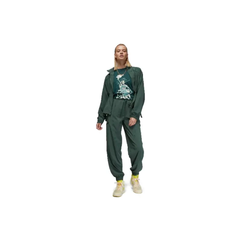 Jordan Sport T Shirts Women's Dark Fir Green-3
