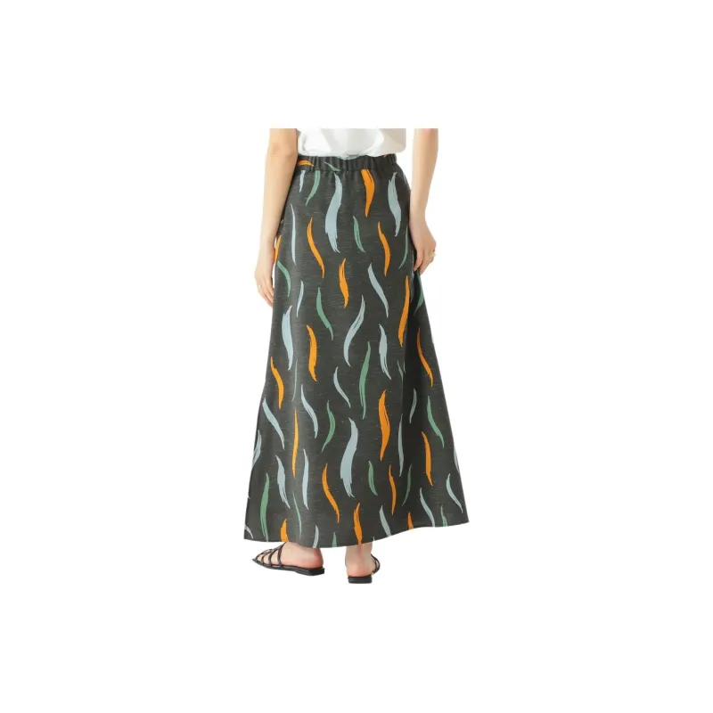Beams By B MING Casual Long Skirt Women's Black-2