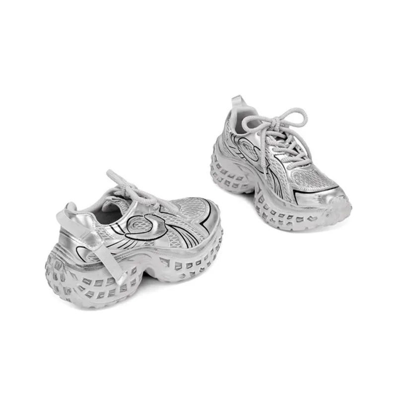 JESSICA SOPHIA Height Increasing Low Top Chunky Sneakers Women's-3