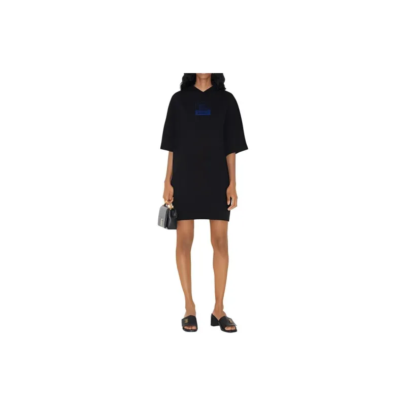 Burberry Short Sleeved Dress Women's Black-1