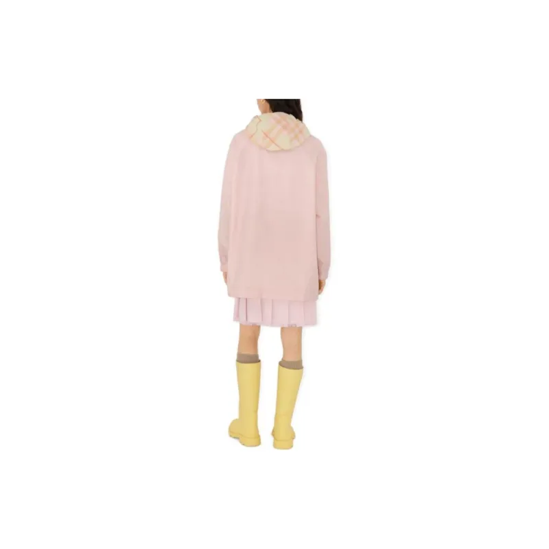 Burberry Vintage Check Hood Gabardine Coat-3