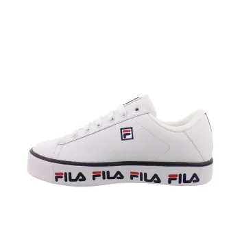 FILA KIDS Multilogo Premium Anti Slip Anti Kick Low Top Kids' Skateboarding Shoes White Teenagers