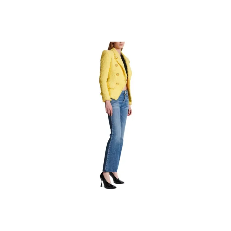 BALMAIN Jackets Coats Women's Yellow-3