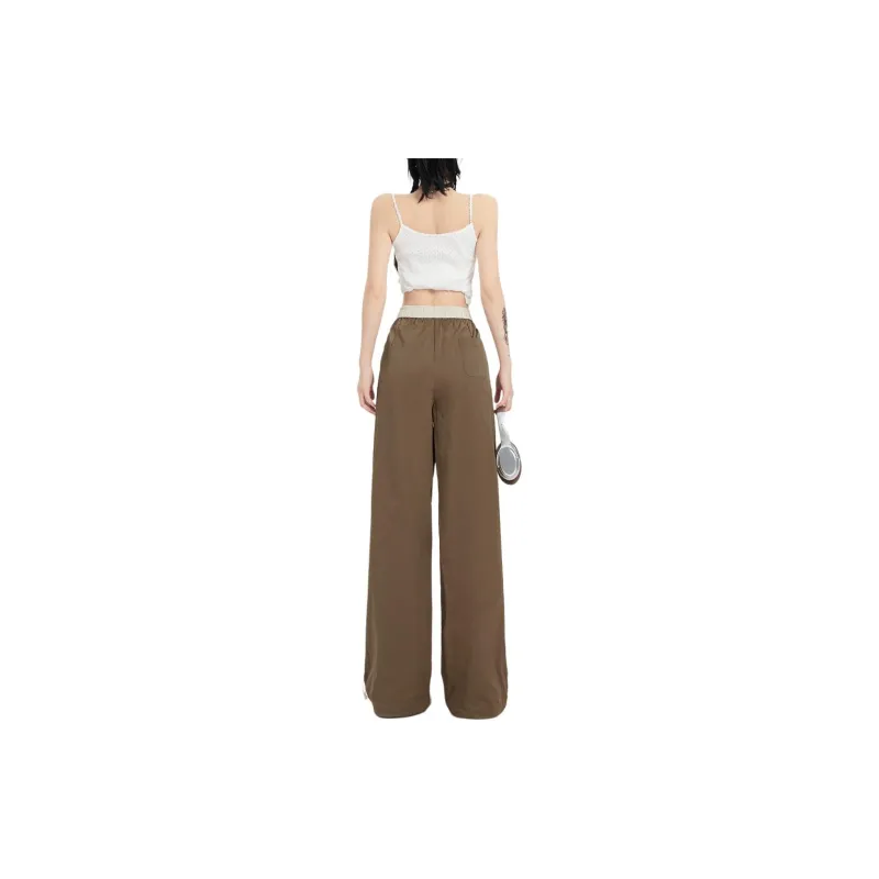 ZNZX Casual Pants Women's Brown-1