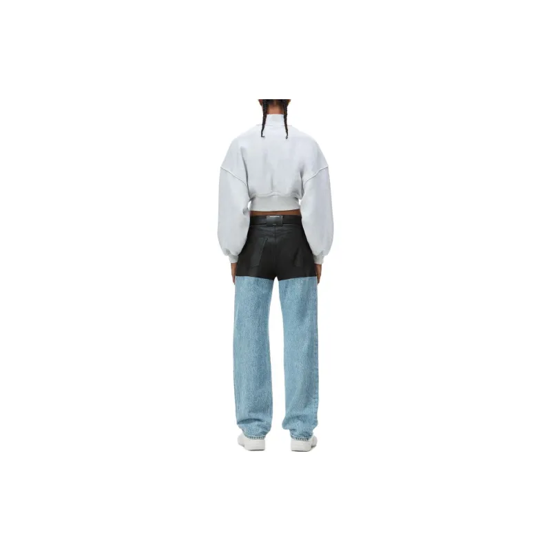 Alexander Wang High Neck Cropped Sweatshirt-2