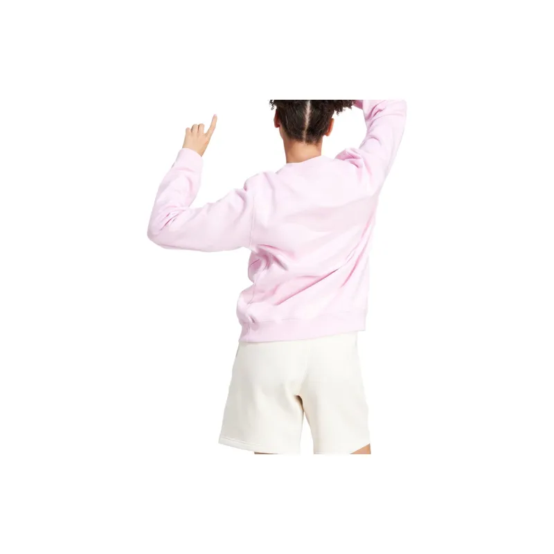 Adidas Embroidered French Terry Sweatshirt Clear Pink-2