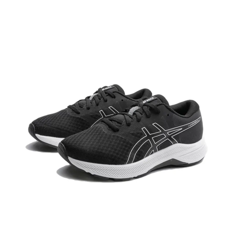 Asics Slip Resistant Anti Kick Low Top Kids' Training Shoes Black Teenagers-2