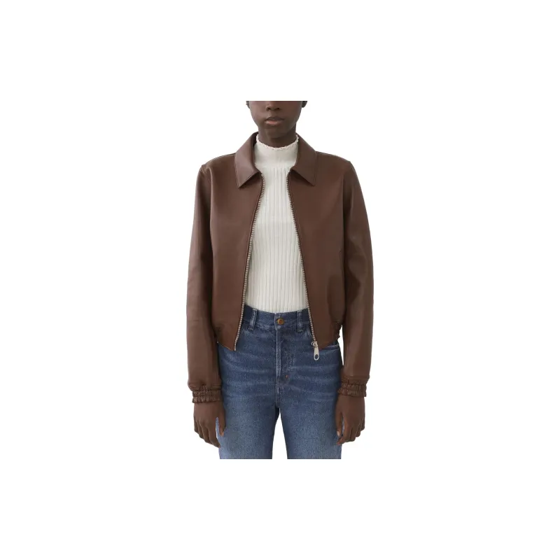Chloé Zip-up Leather Jacket-2