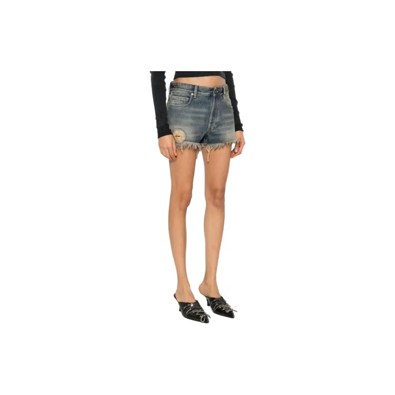 Balenciaga Denim Shorts Bluerust-3
