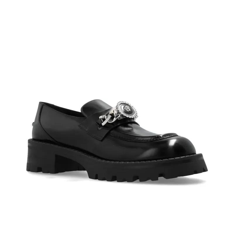 VERSACE Loafers Women's Black-2