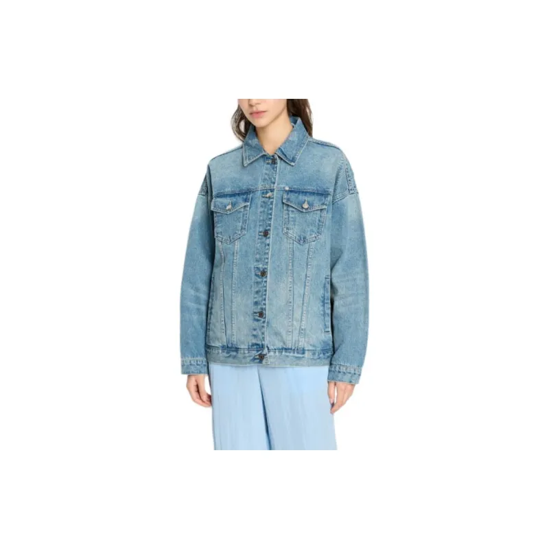 ARMANI EXCHANGE Faded Denim Jacket-2