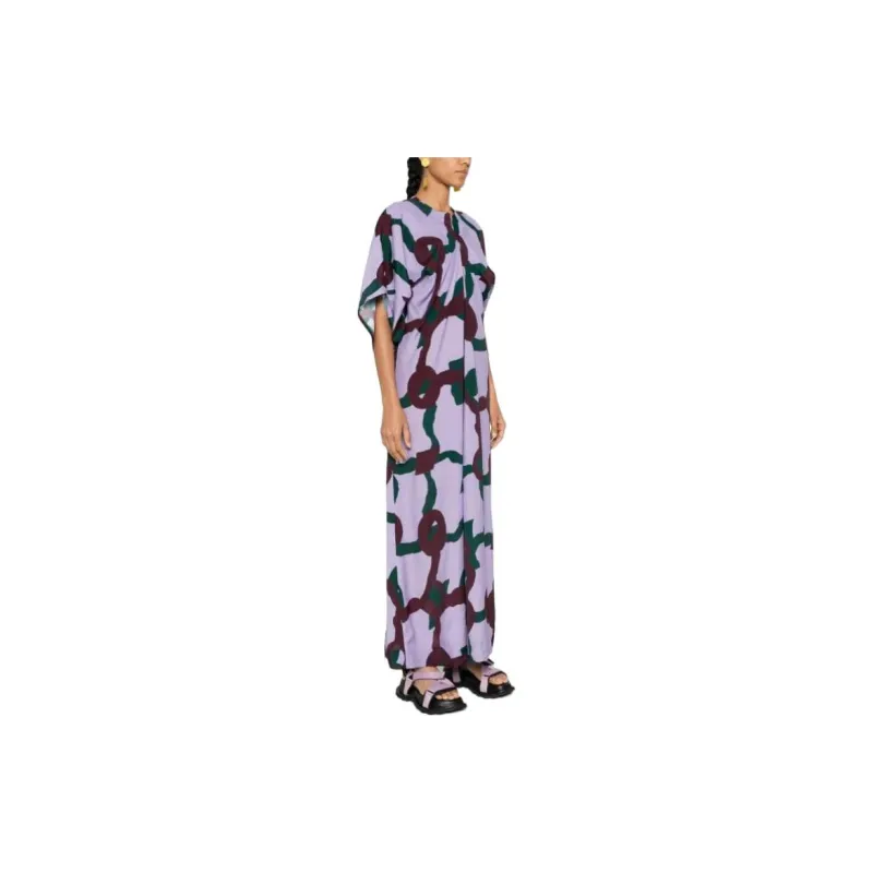 Colville Cocoon Abstract print Maxi Dress-3