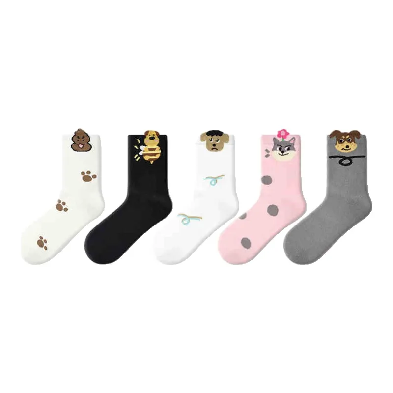 Primeet Mid Calf Socks Women's 5 Pack-3