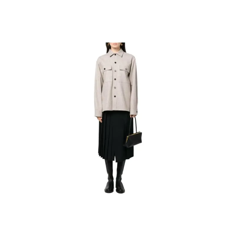 JIL SANDER Pointed Collar Buttoned Jacket-1