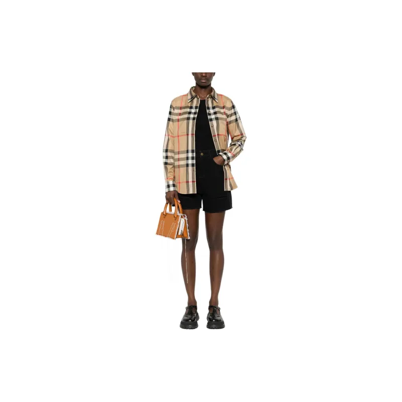 Burberry Vintage Check Pattern Buttoned Shirt-1