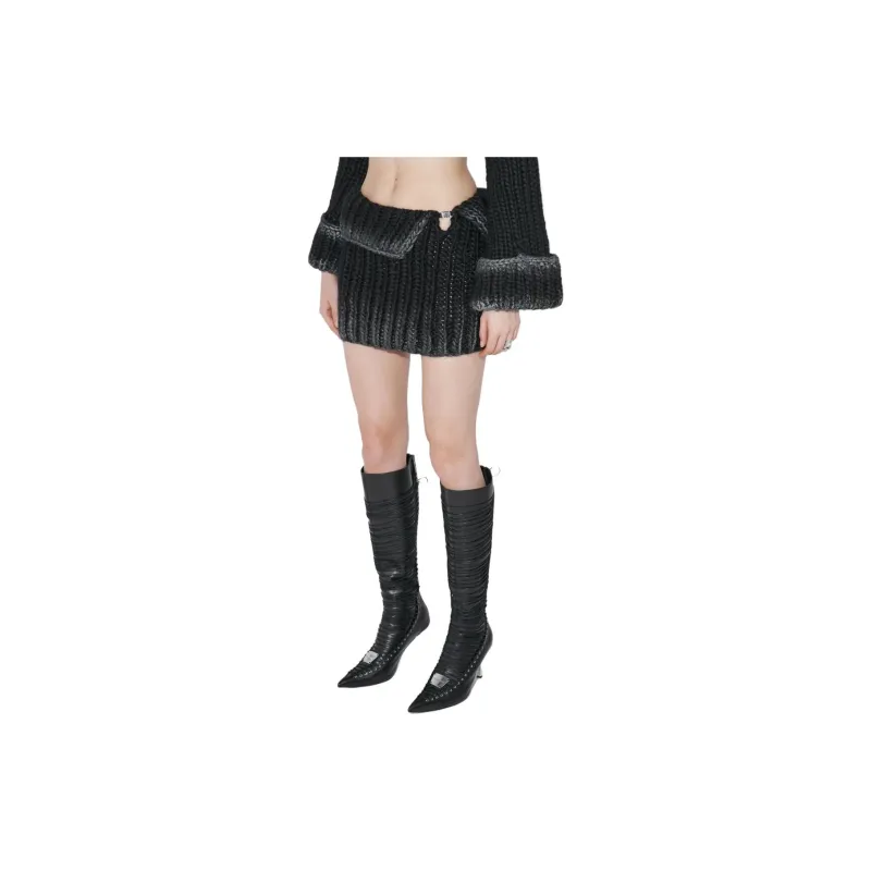 Misbhv Casual Short Skirts Women's Black-1