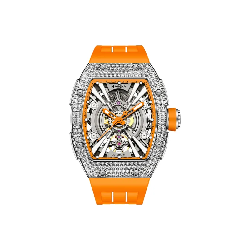 HaofaTourbillon 1907S Automatic Mechanical Movement Watch Men's Watches Cut-Out Dial-5