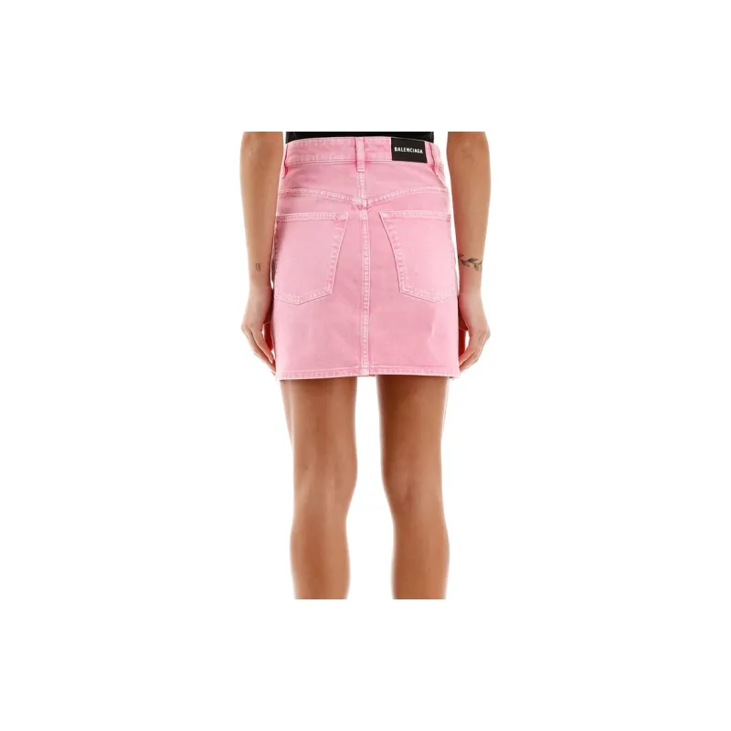 Balenciaga Casual Short Skirts Women's Pink-1
