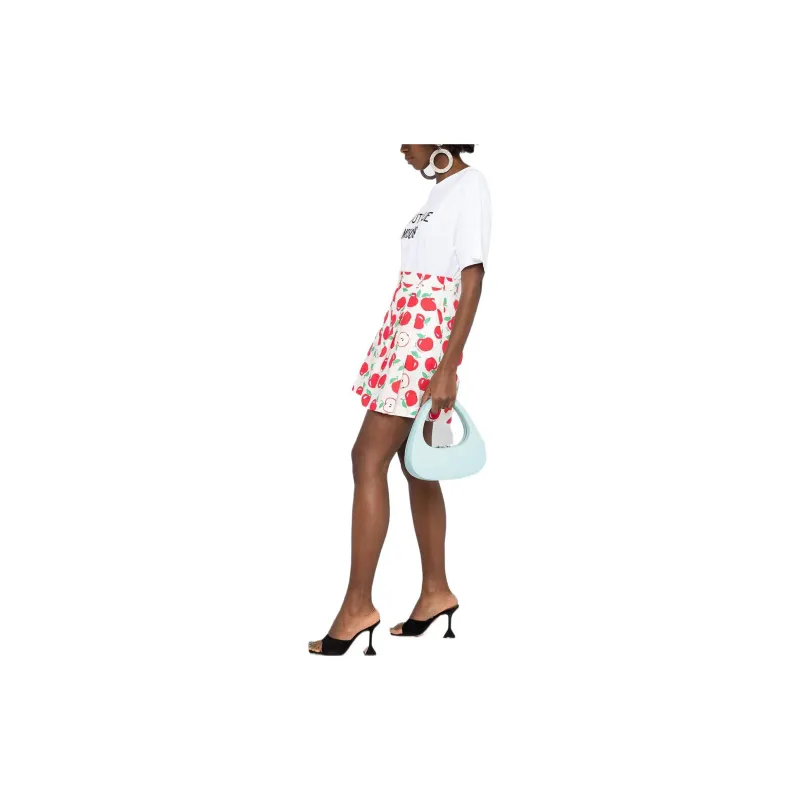 MOSCHINO Apple Printed High Waisted Shorts-3