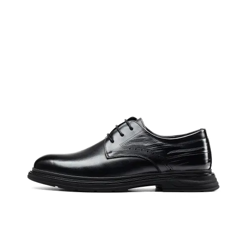 JOSINY Men's Casual Shoes Men Low-Top Black