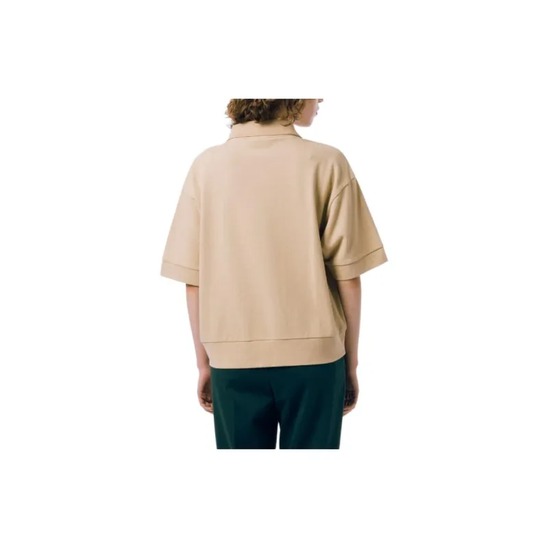 LACOSTE Polo Shirt Women's Beige-4