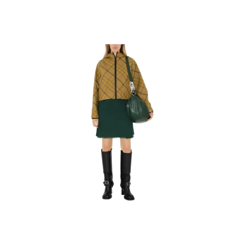 Burberry Pleated Frayed Edge Mini Skirt-7